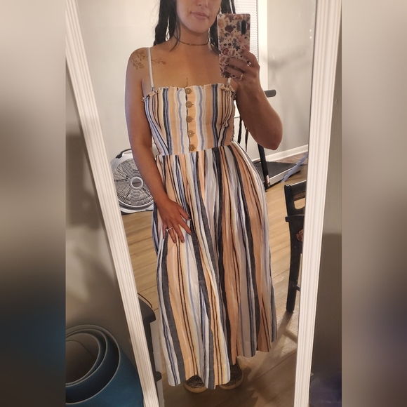 Free People Lilah Striped Boho Midi - Picture 7 of 7